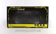 Клавиатура мультимедийная PolyGold PG-945,  USB,  черная,  мини